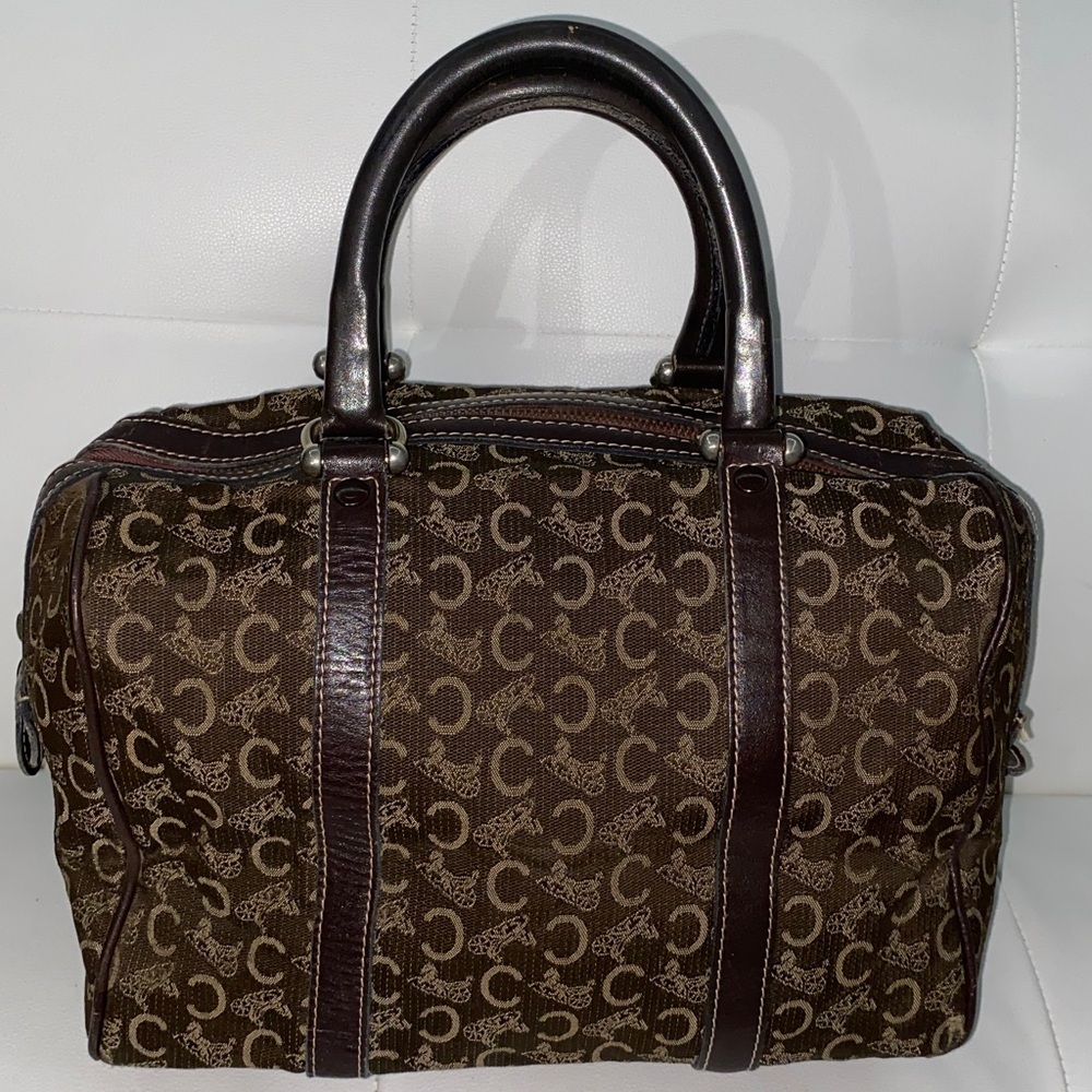 Authentic Rare CELINE Horse Carriage Boston Bag - Picture 3 of 16
